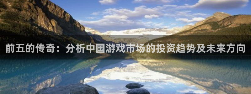 bg大游科技有限公司：前五的传奇：分析中国游戏市场的投资趋势及未来方向