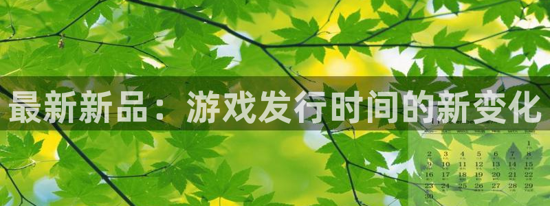 bg大游官网登录注册账号是什么意思：最新新品：游戏发行时间的新变化